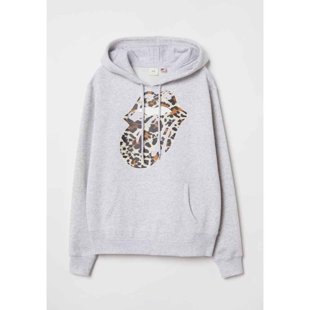 H&M | Hooded Sweatshirt With Rolling Stones Logo